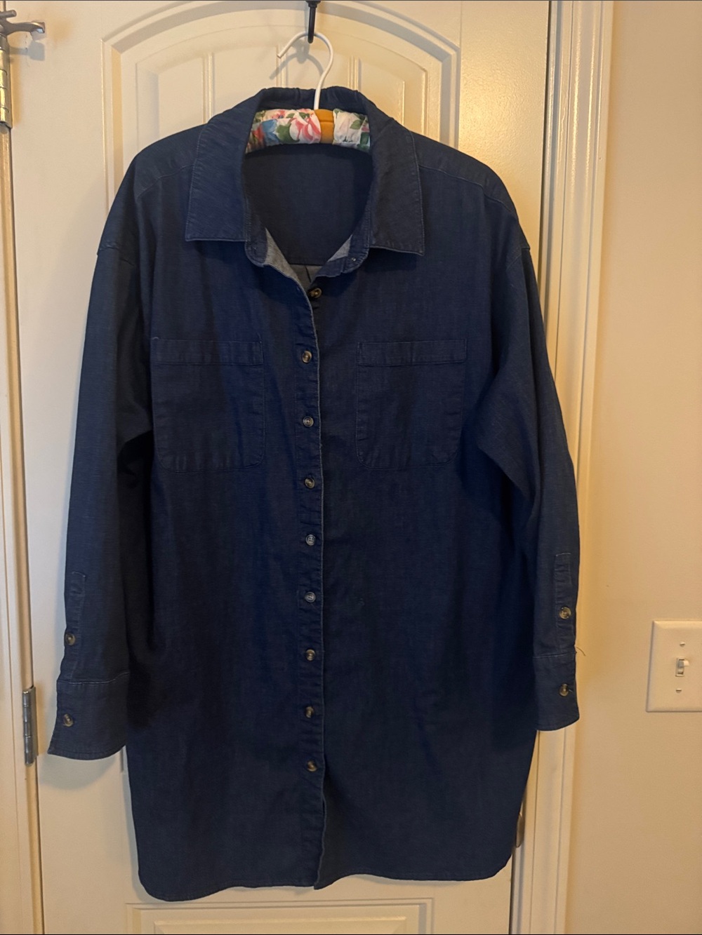 Universal Standard Dark Blue Button-Down Shirt